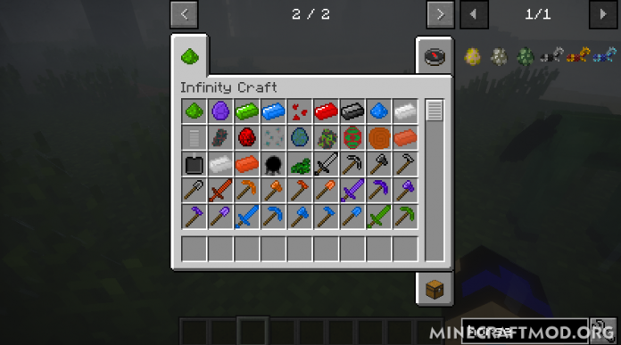 Infinity craft game. Anvil Infinity Craft 1.12.2. Мод Anvil Infinity Craft. Инфинити крафт крафты. Anvil Infinity Craft 1.7.10.